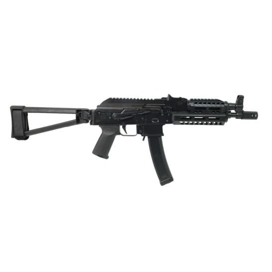PSA AK-V 9mm MOE ALG Railed Triangle Side Folding Pistol, Black