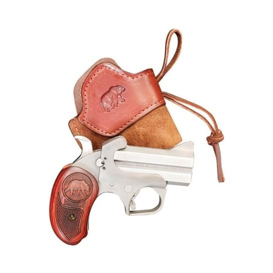Bond Arms Grizzly 3" 45 LC / 410 Bore Two Shot Pistol w/ Holster, Rosewood Grips