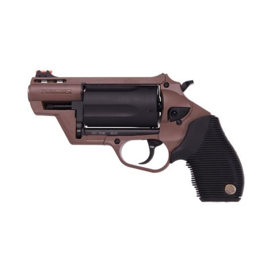 Taurus Judge Public Defender 5rd 2" 410 Bore / 45 Colt Revolver, Brown/Black