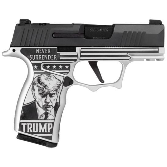 Sig Sauer P365 Shark Tooth "Trump" Grip OR 3.1" 9mm 10rd Handgun W/ X-RAY 3 Sights