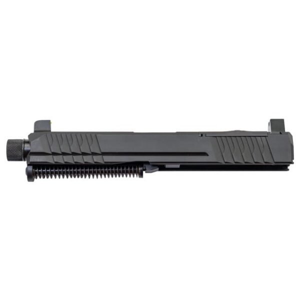 Polymer80 PFC9/ PF940C Slide Assembly, Optic Cut, 4.5" Threaded Barrel, Night Sights, Black